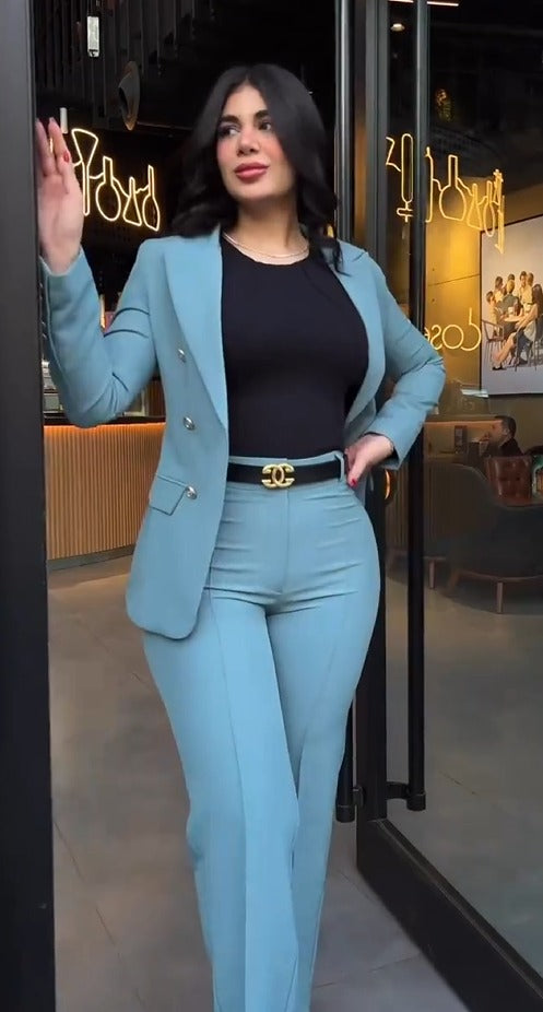 Fato Turquesa Elegante