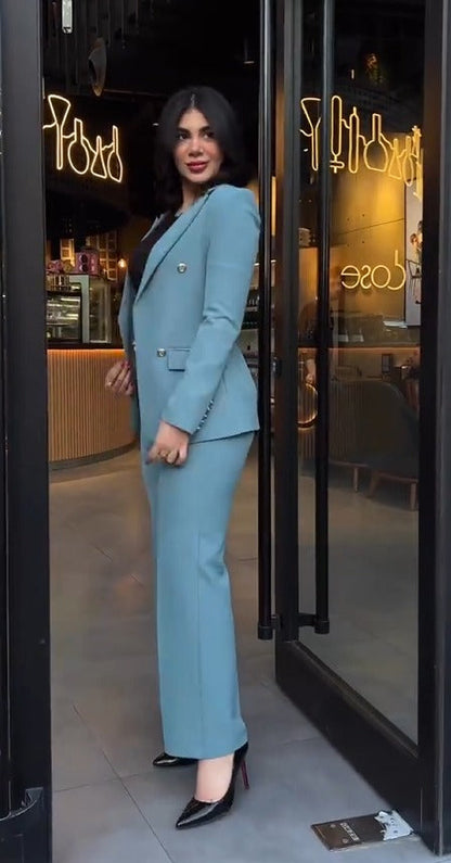 Fato Turquesa Elegante